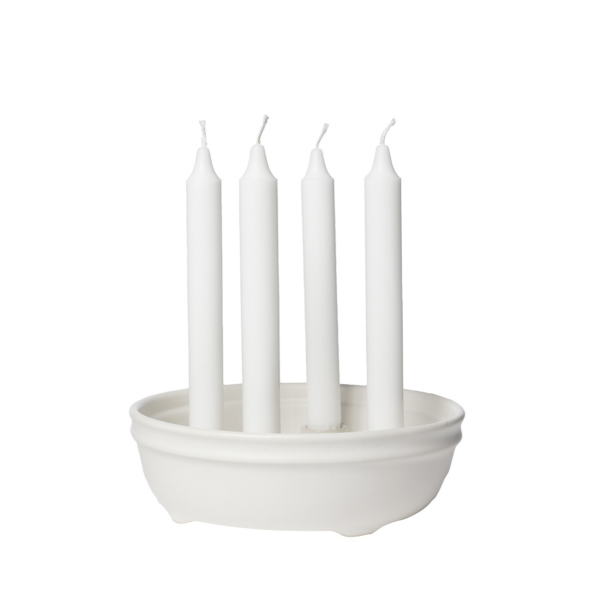 Adventsljusstake ERNST - Naturvit - 3