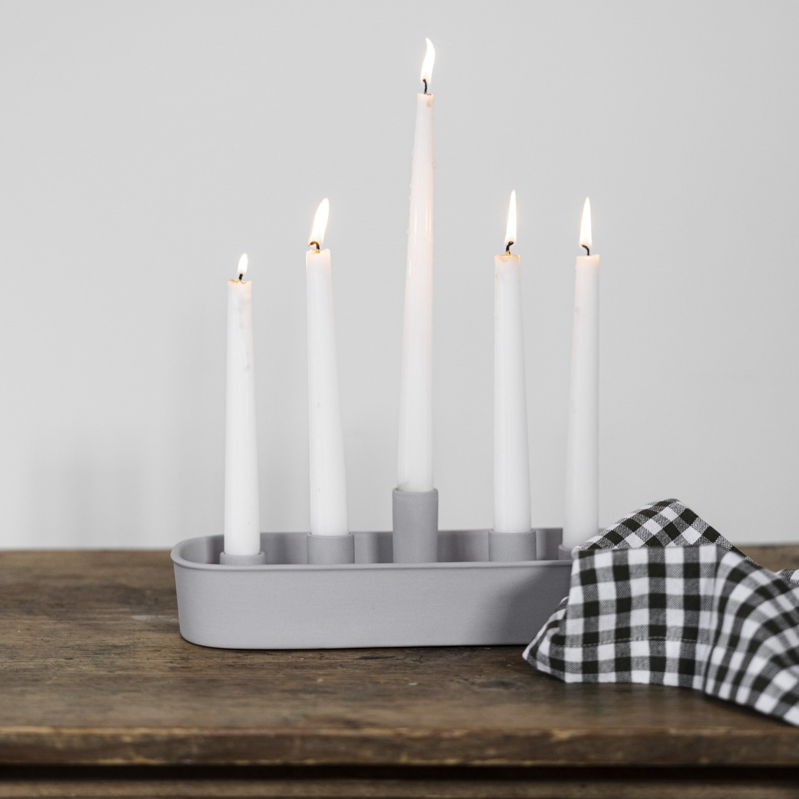 Ljusstake Ensta - Ljusgrå
