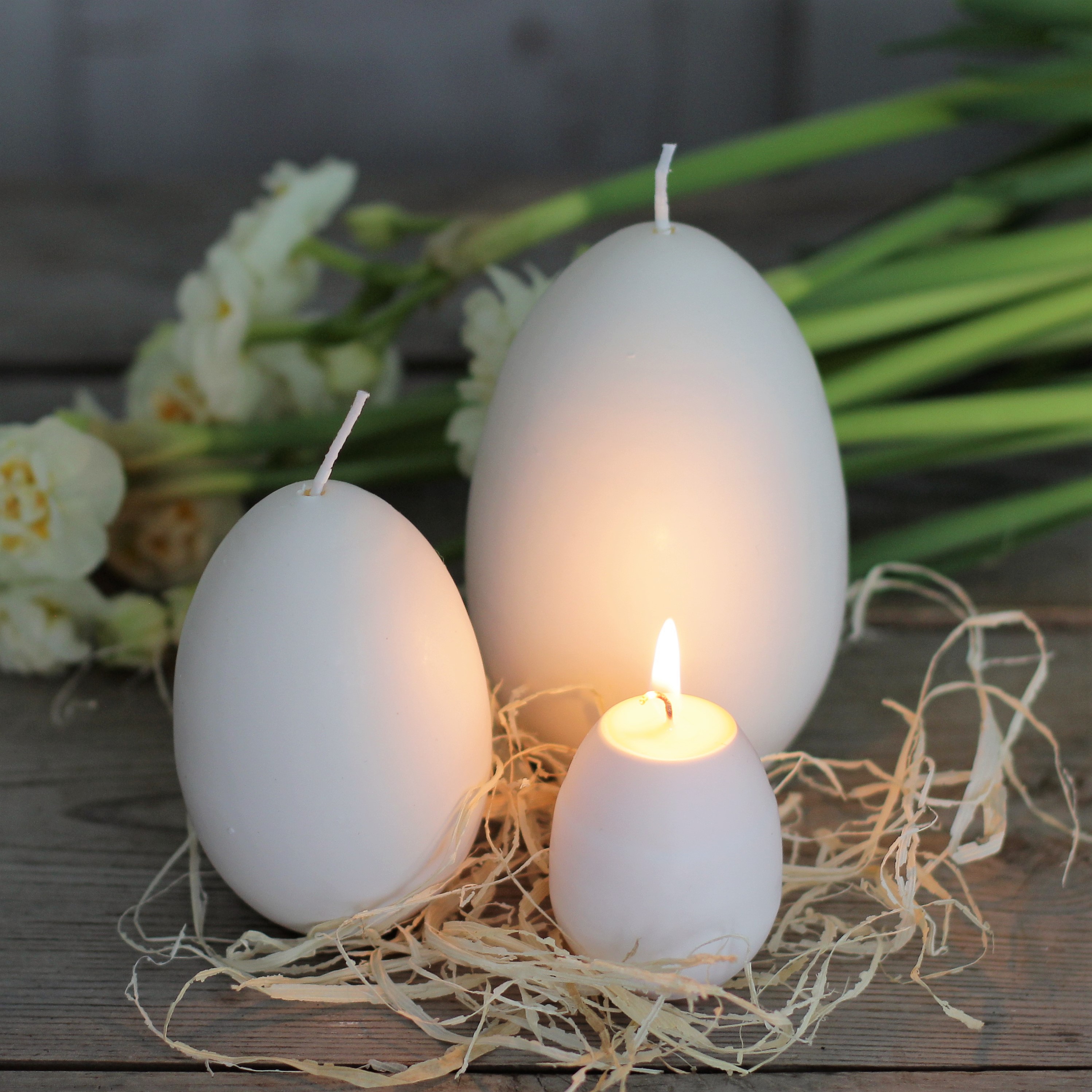 Ljus - Hönsägg med gula - 3