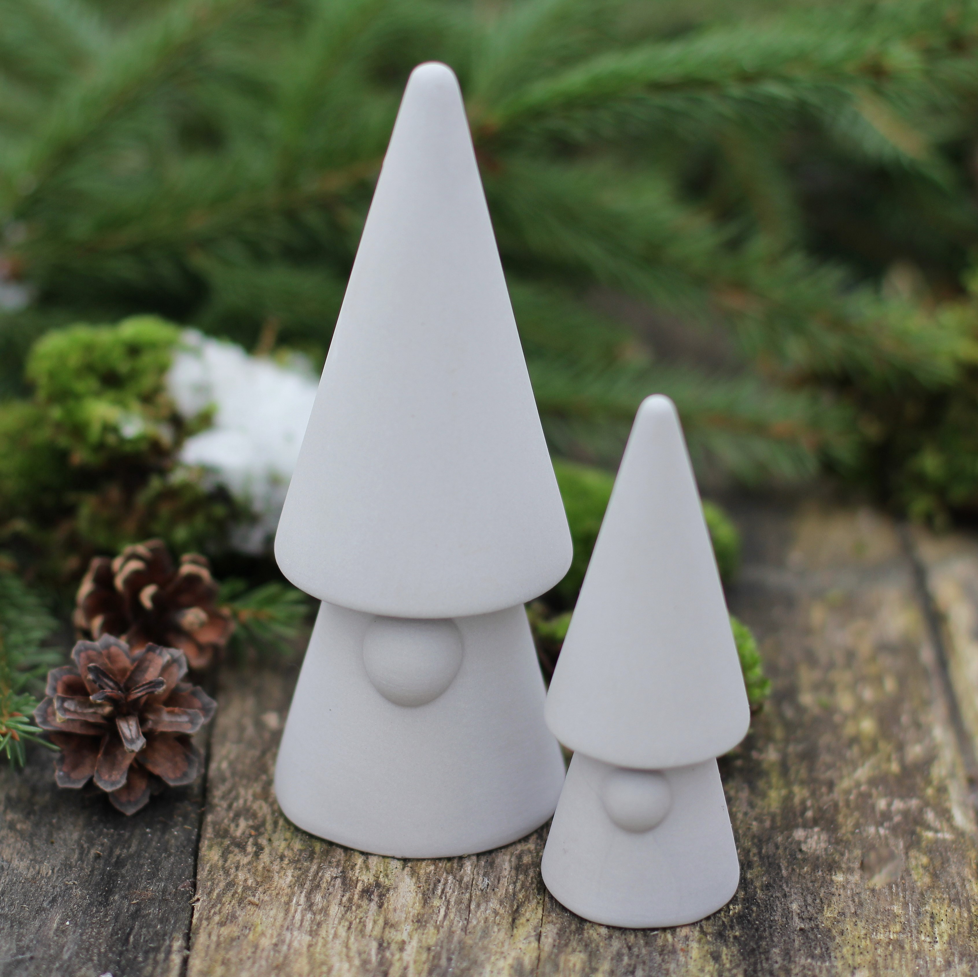 Evert tomte ljusgrå - stor