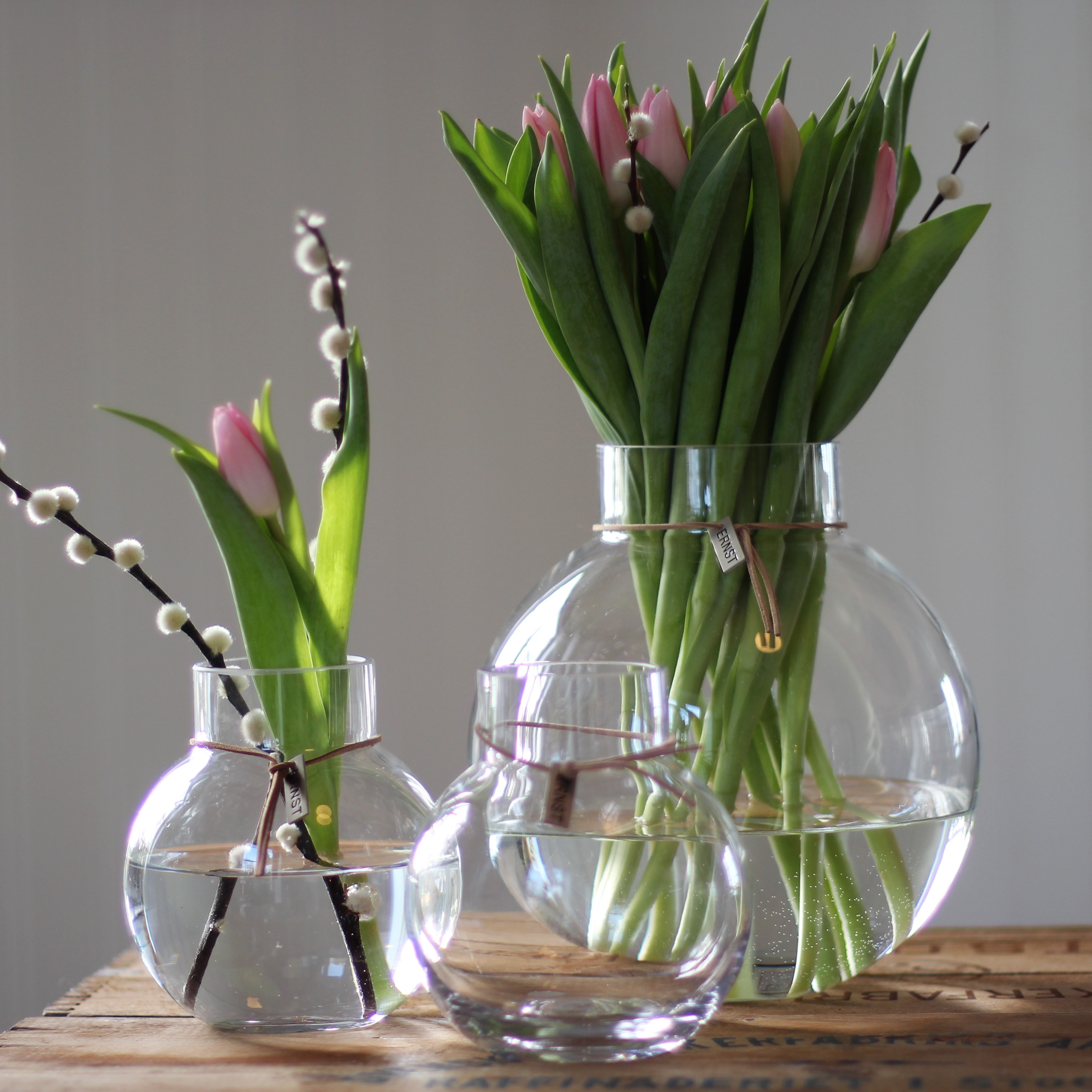 Glasvas rund liten ERNST - 8