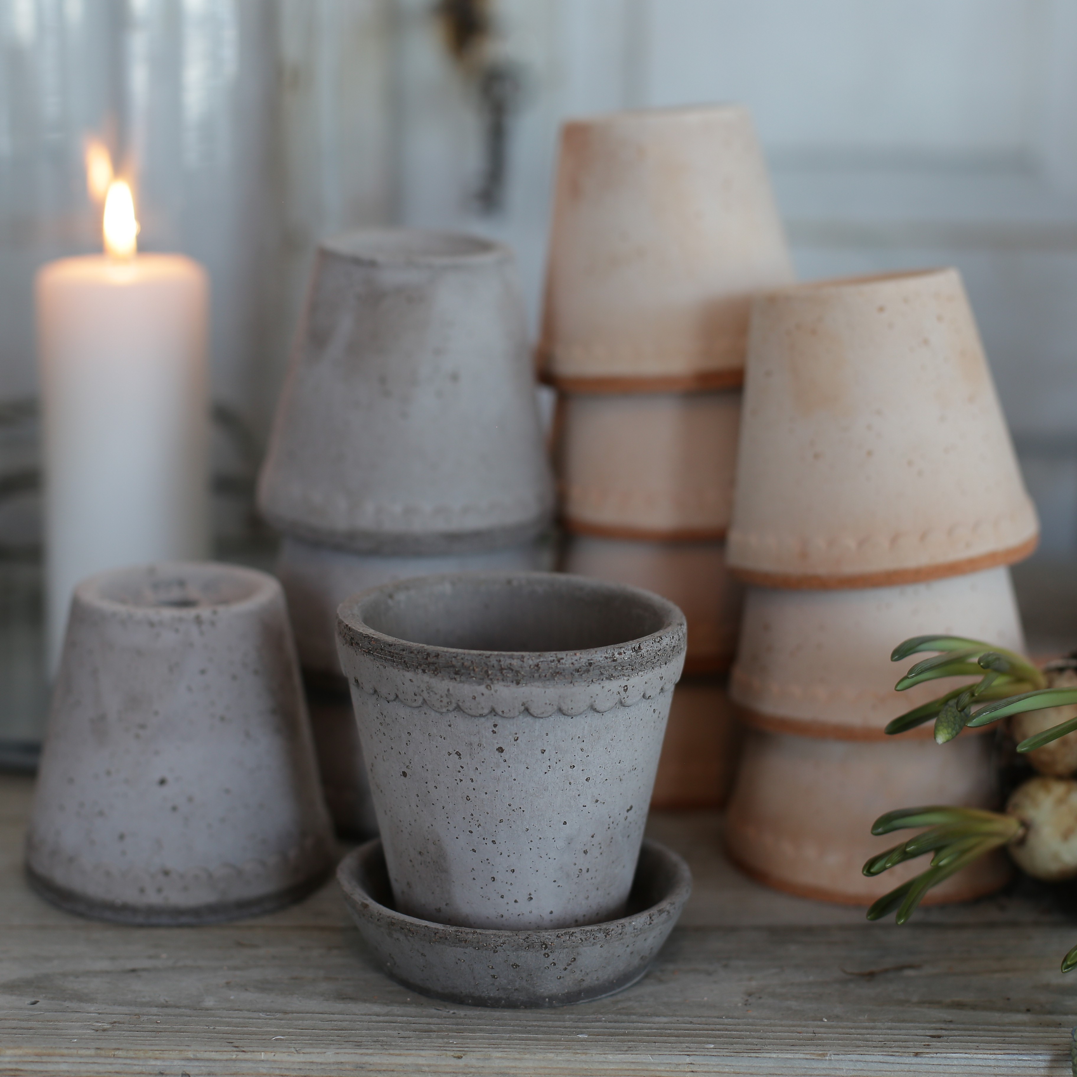 Kruka Helena mini 8,5 cm grå - Bergs Potter - 10