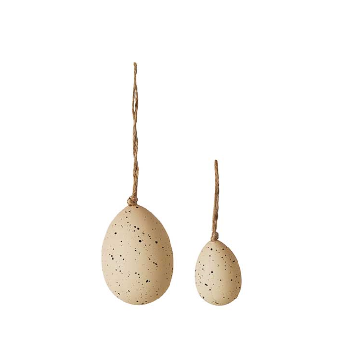 Påse med 12 ägg i två storlekar - Beige - 3