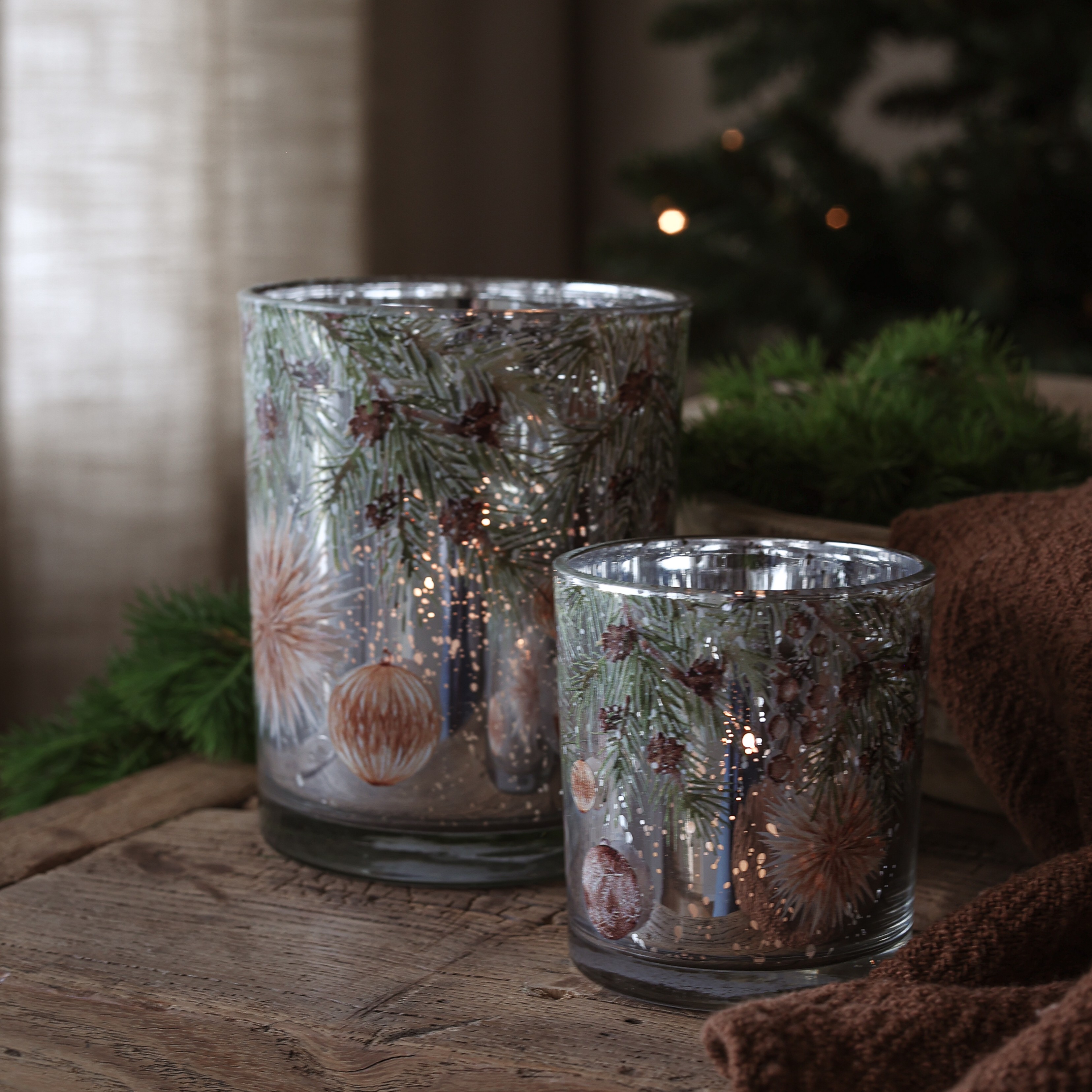 Ljuslykta "Christmas Ornaments" - Liten - 2