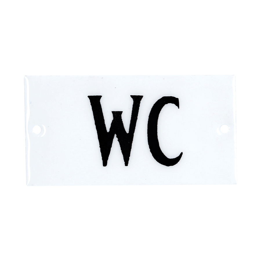 Emaljskylt WC