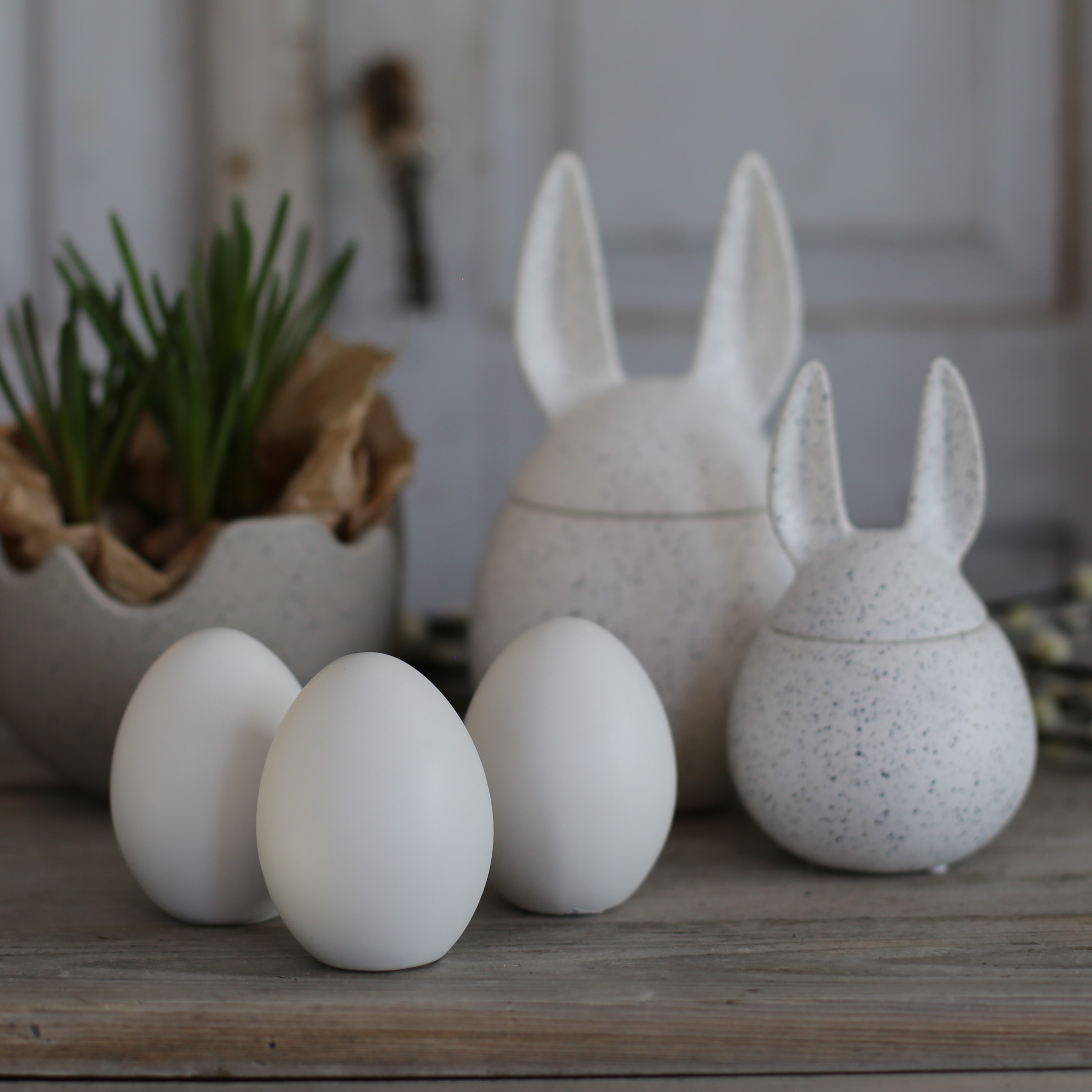 Standing egg - Vitt - 6
