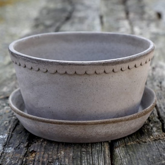 Kruka Helena  låg  grå - Bergs Potter - 3