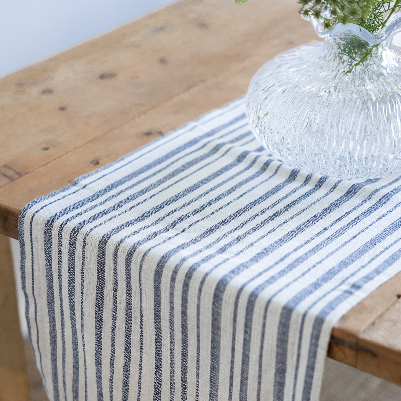 Karlelund Löpare 120x35 - Blå/Natur - 3