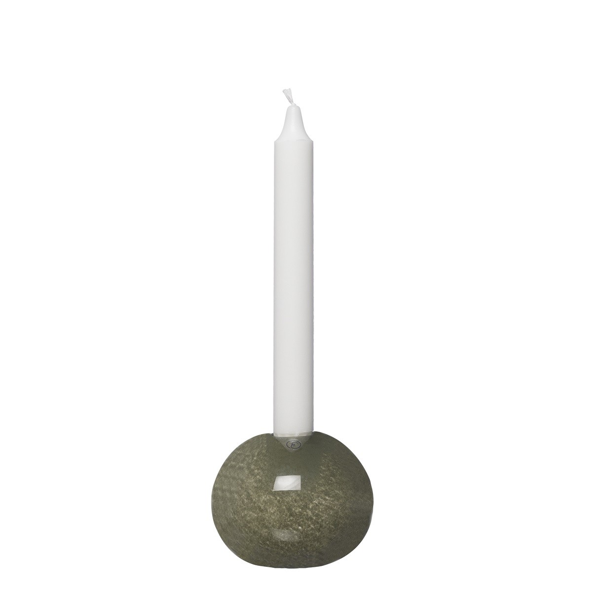Ljusstake Glas Grön ERNST - 11 cm
