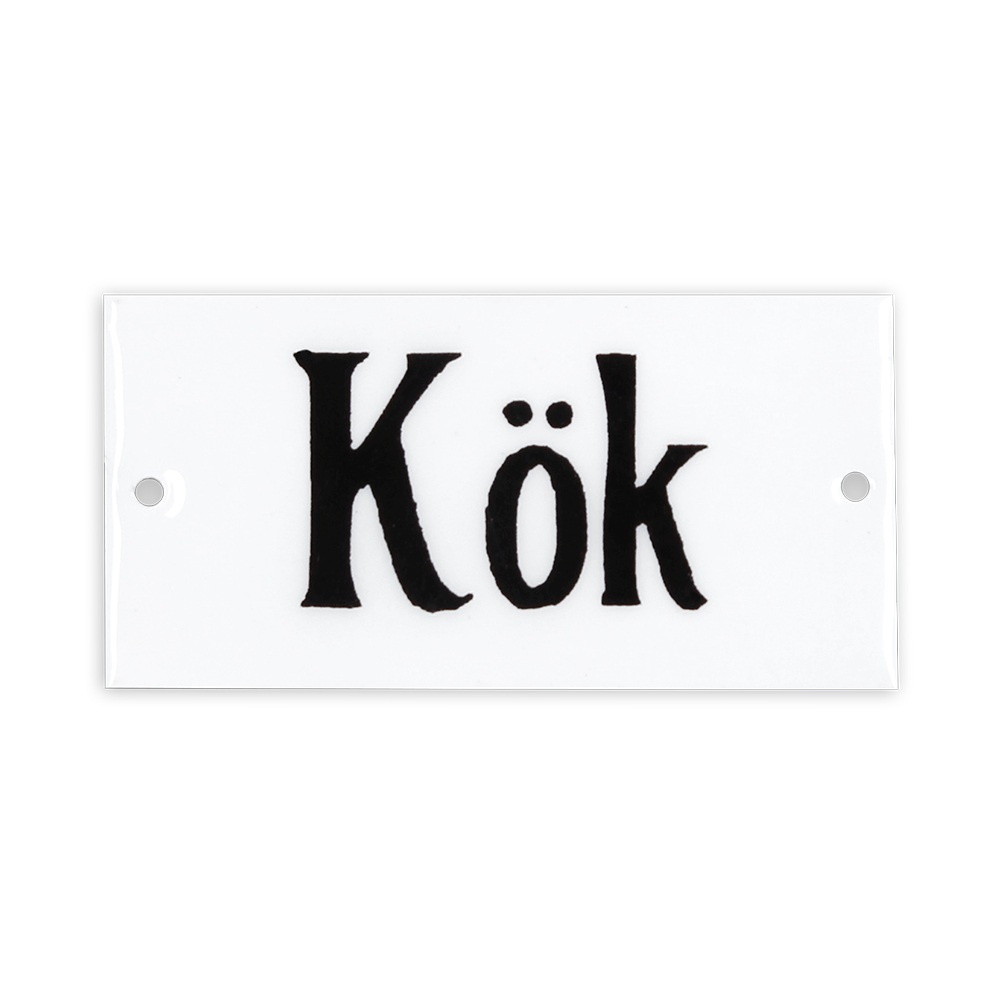 Emaljskylt Kök