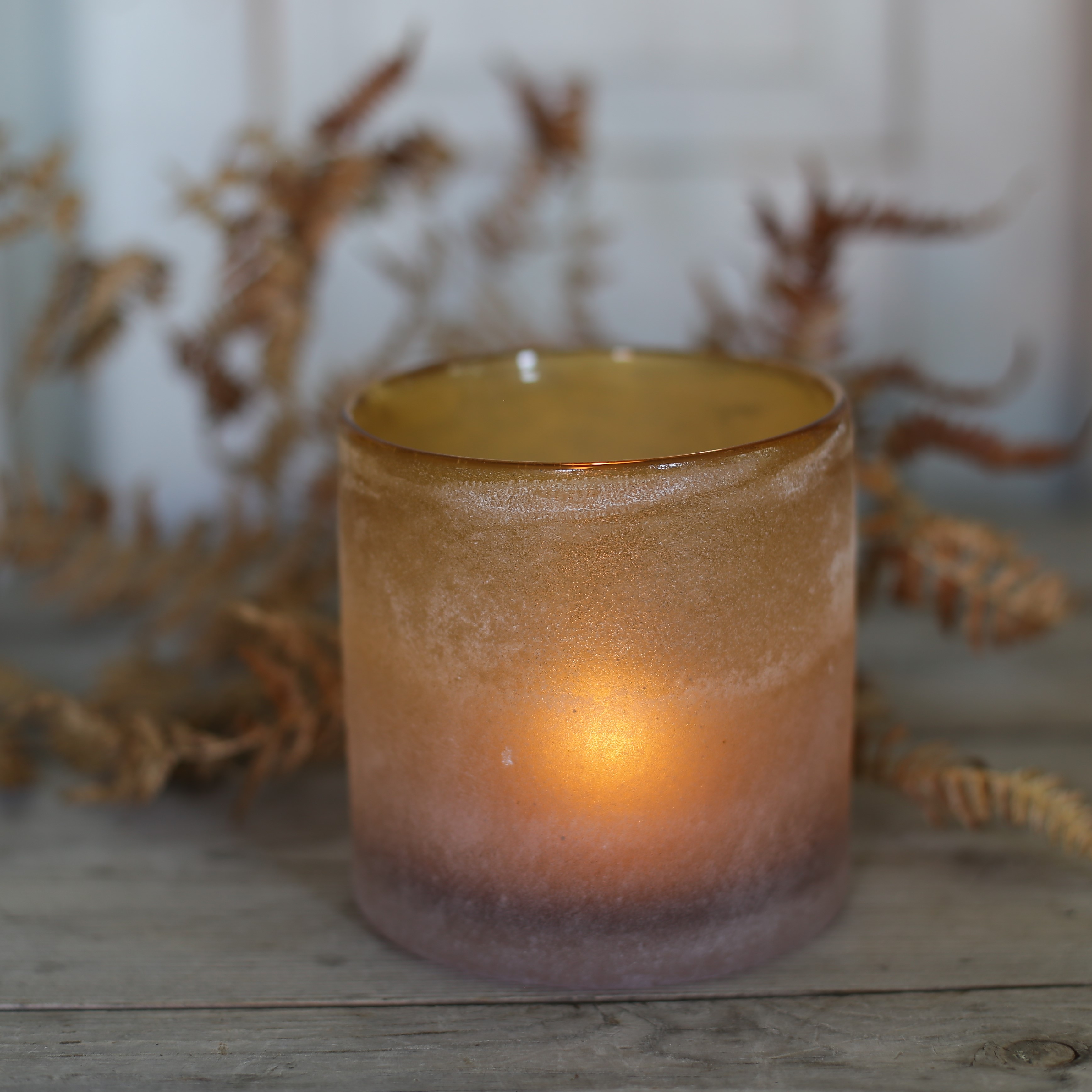 Frost Ljuslykta Amber - Mellan - 19