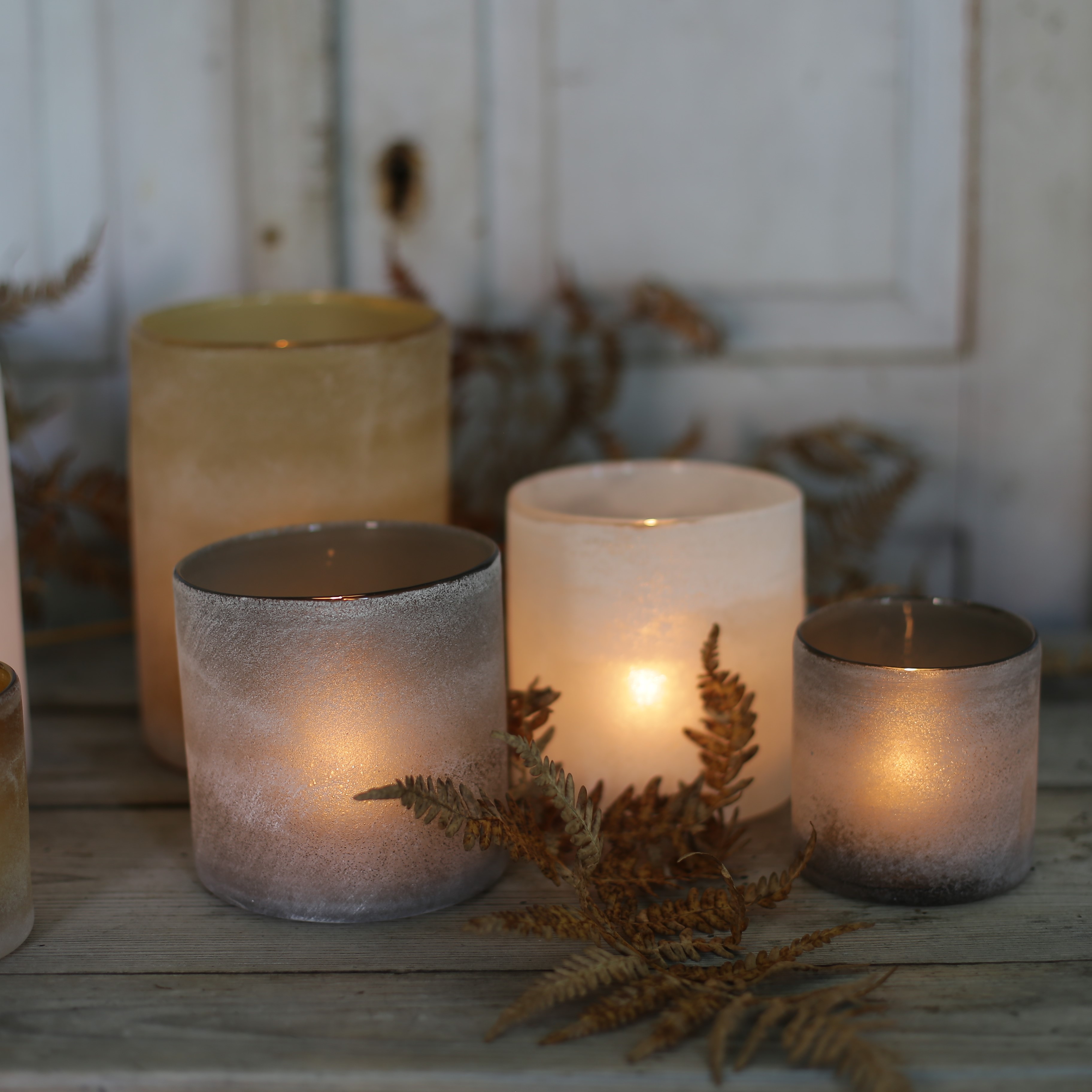 Frost Ljuslykta Grå - Mellan - 17