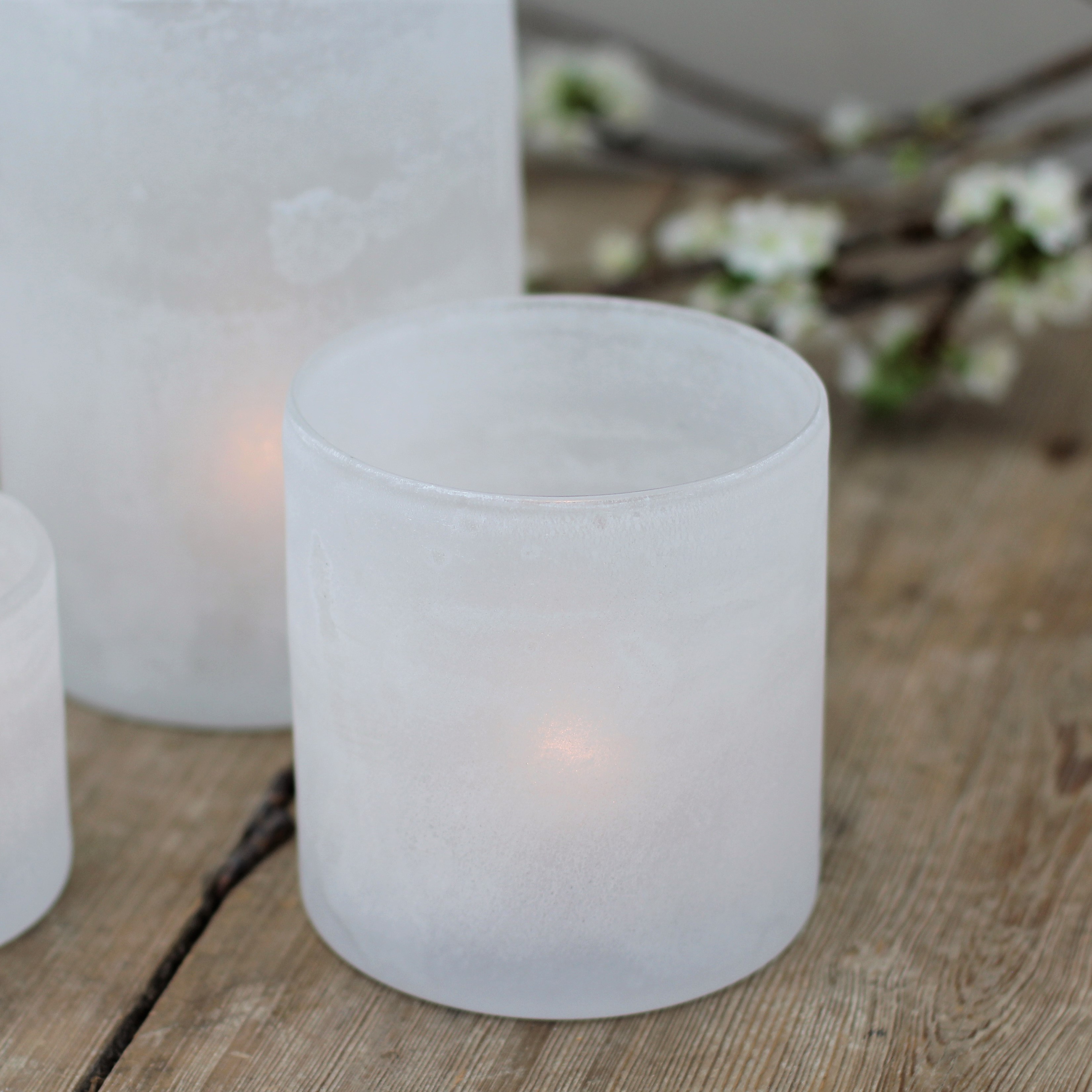 Frost lykta Vit - Mellan