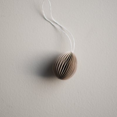 Ovalt Ägg - Hängande Dekoration Sand - 2