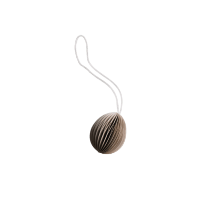 Ovalt Ägg - Hängande Dekoration Sand - 4