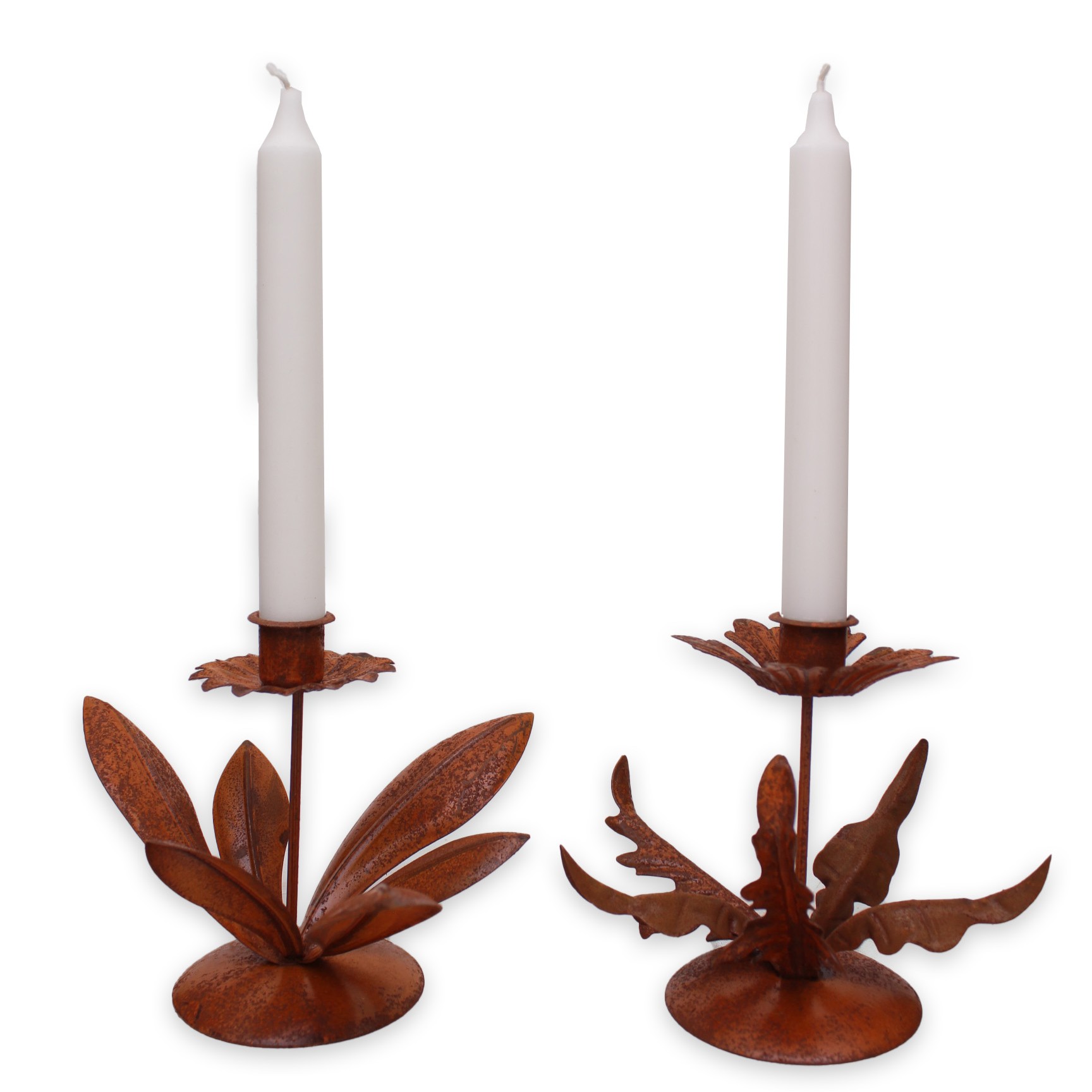 Ljusstake Blomma Rost - 3
