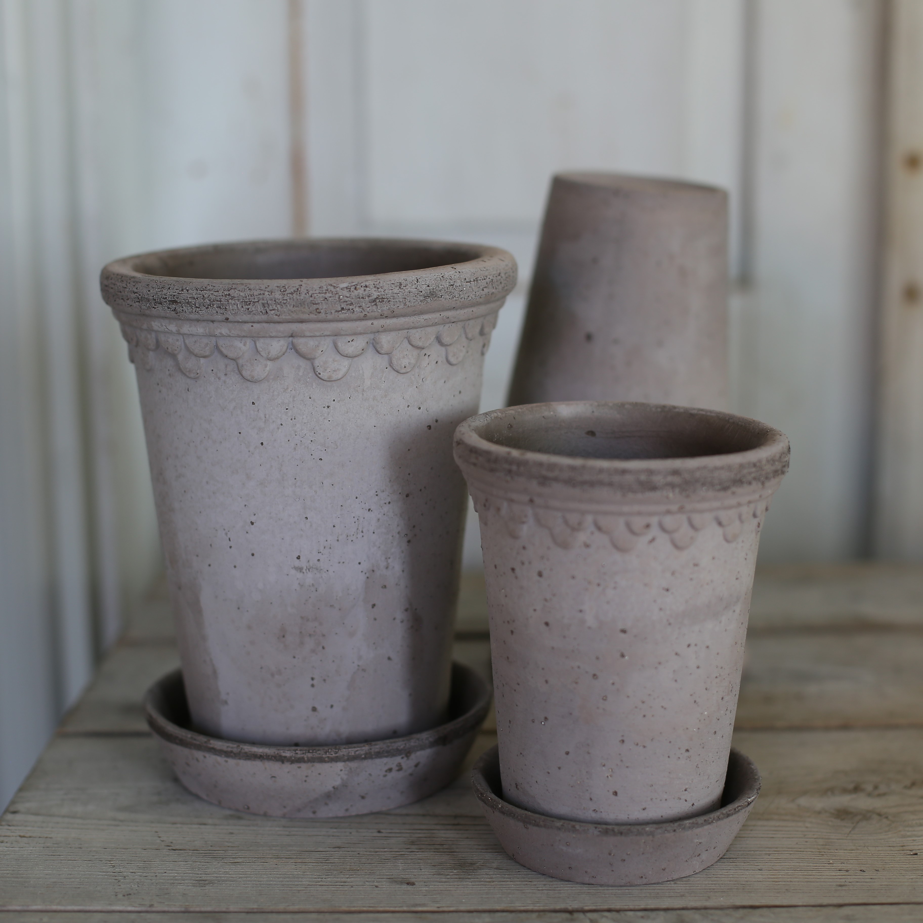 Kruka Köpenhamn hög smal grå - Bergs Potter - 7