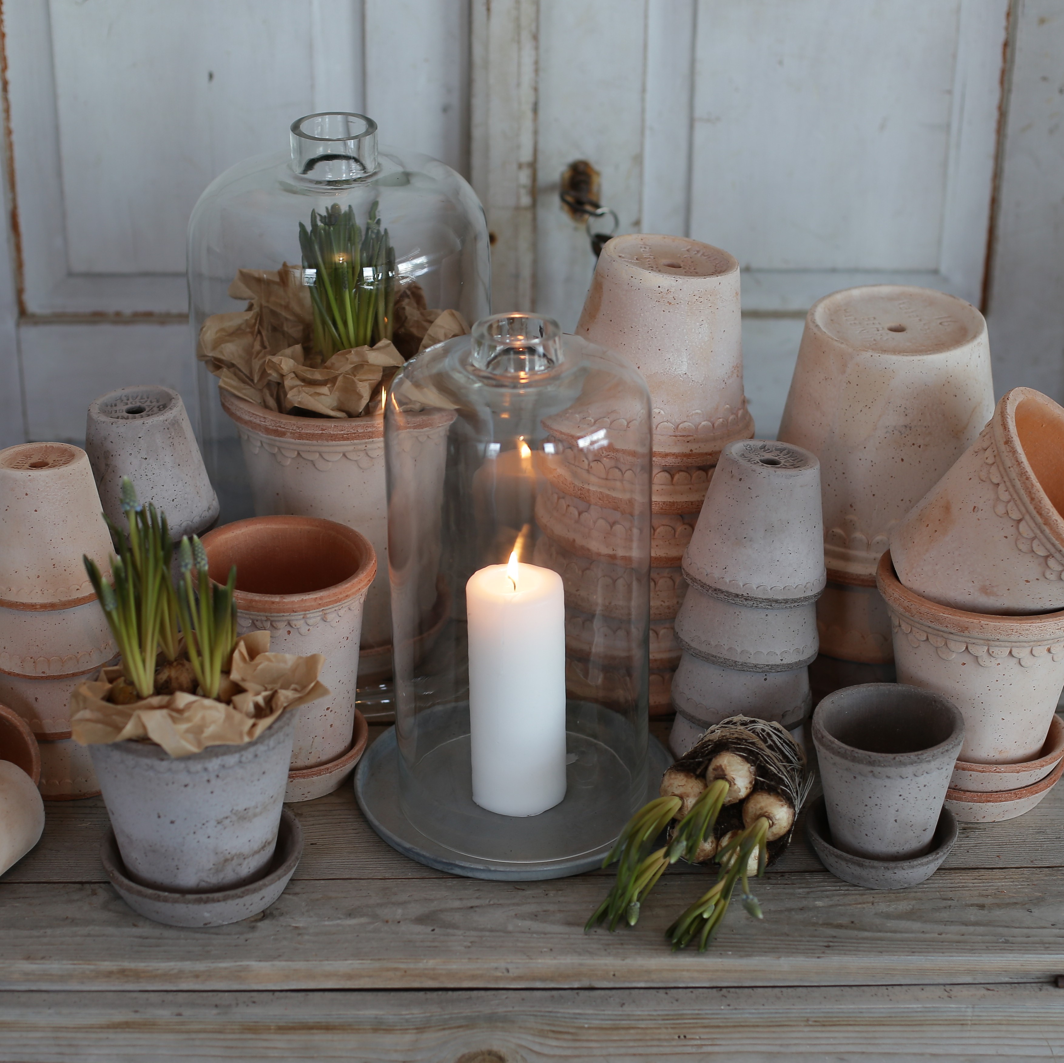 Kruka Köpenhamn hög smal rustik terracotta - Bergs Potter - 5