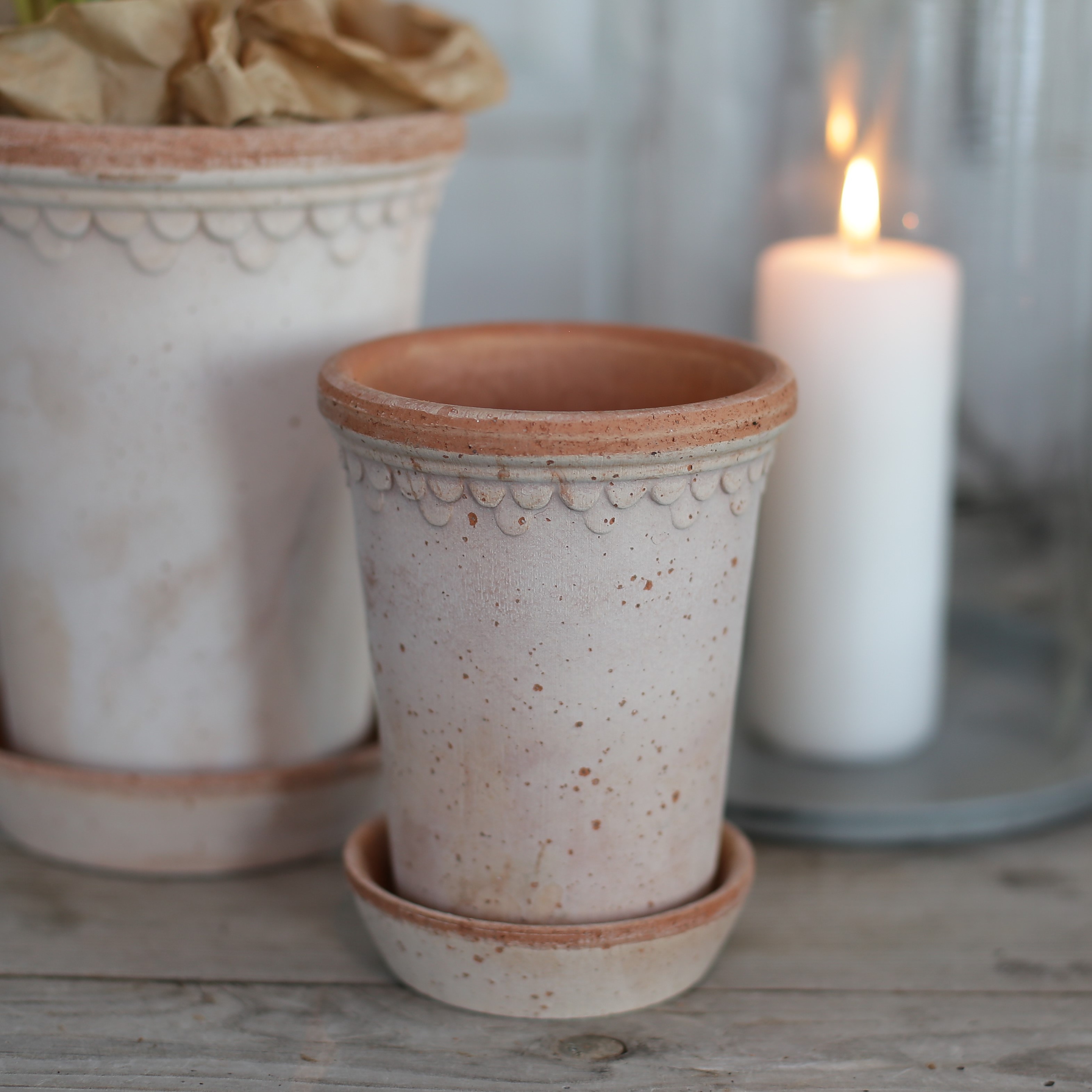 Kruka Köpenhamn låg smal rustik terracotta - Bergs Potter