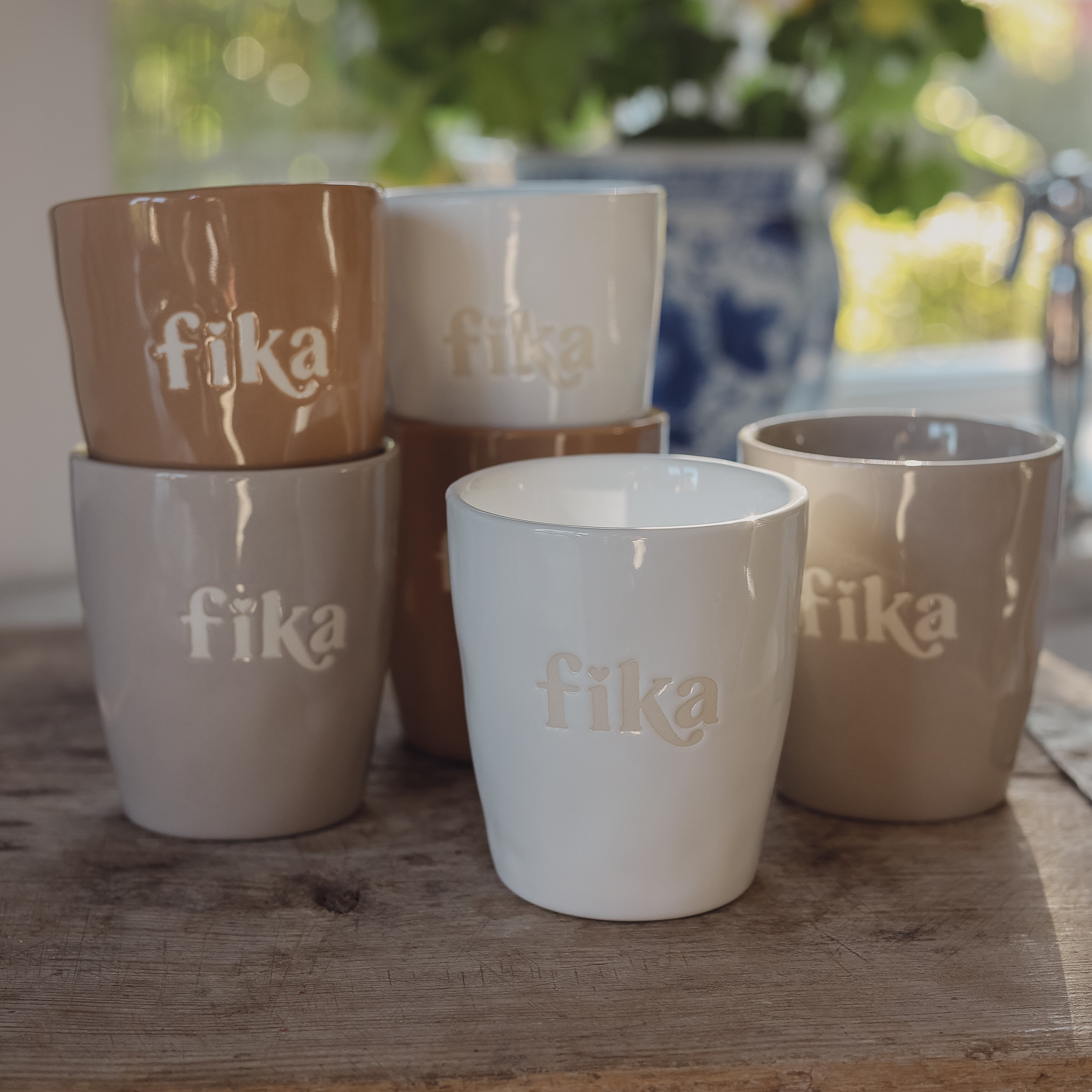 Mugg "Fika" Vit - Majas Cottage - 2