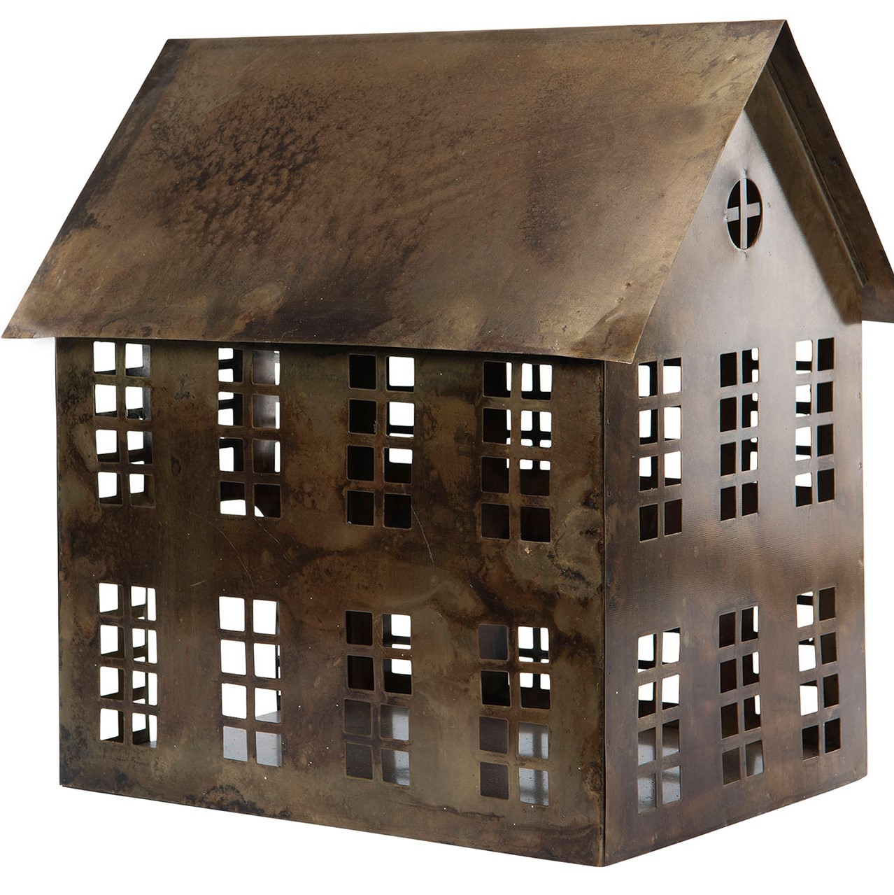 Hus lykta brun - Stor - 6
