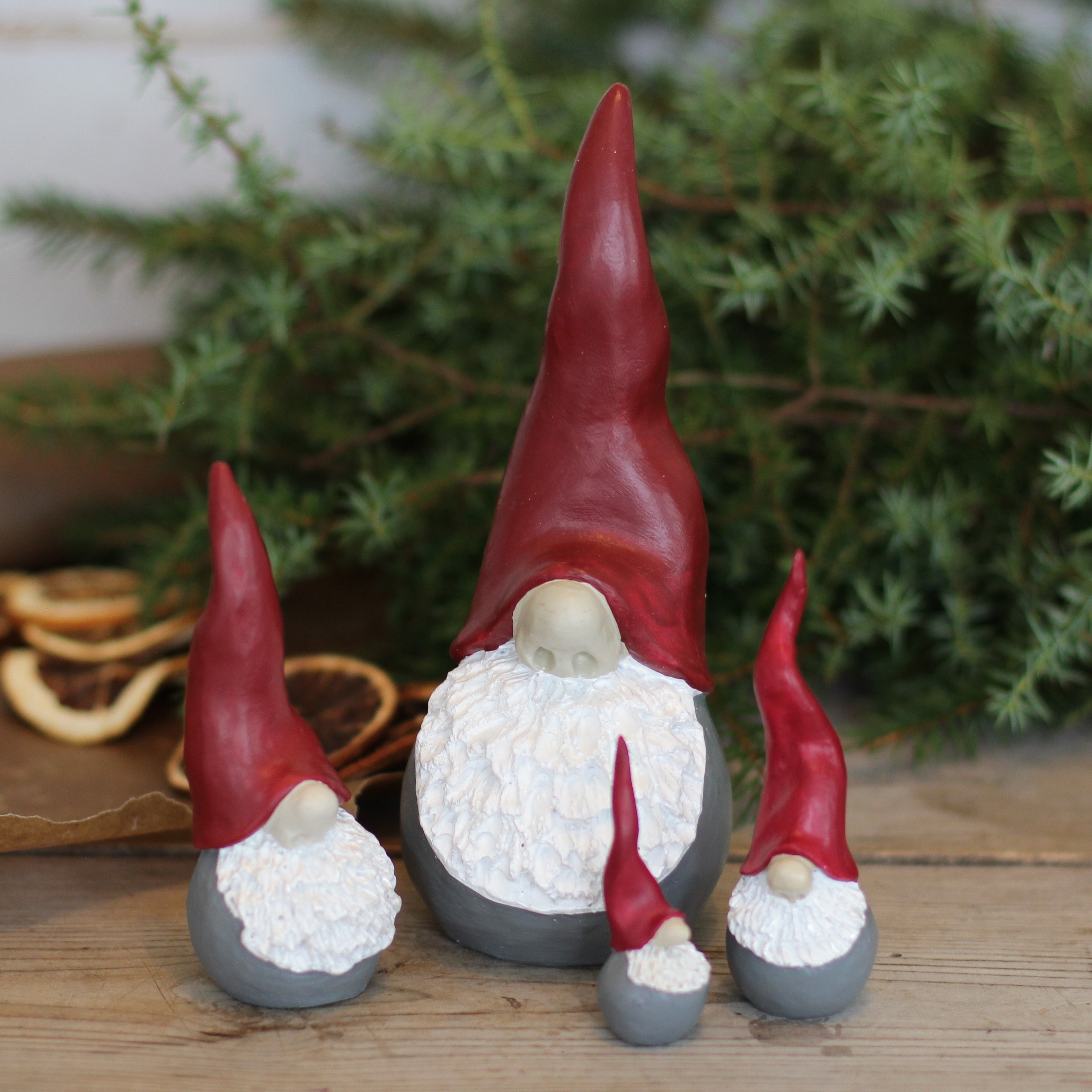 Tomte Stor 19 cm - Röd - 2