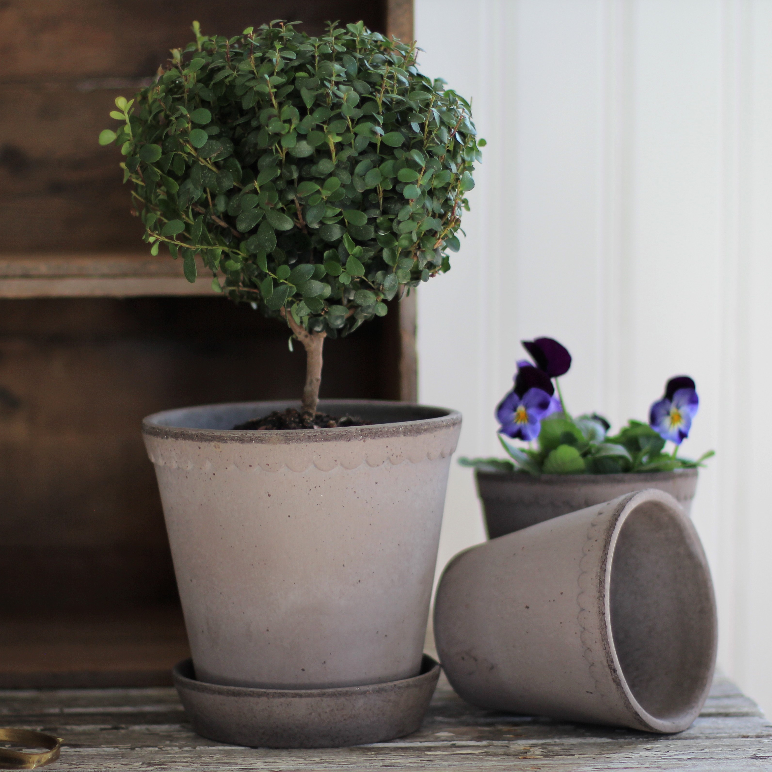Kruka Helena  16 cm grå - Bergs Potter