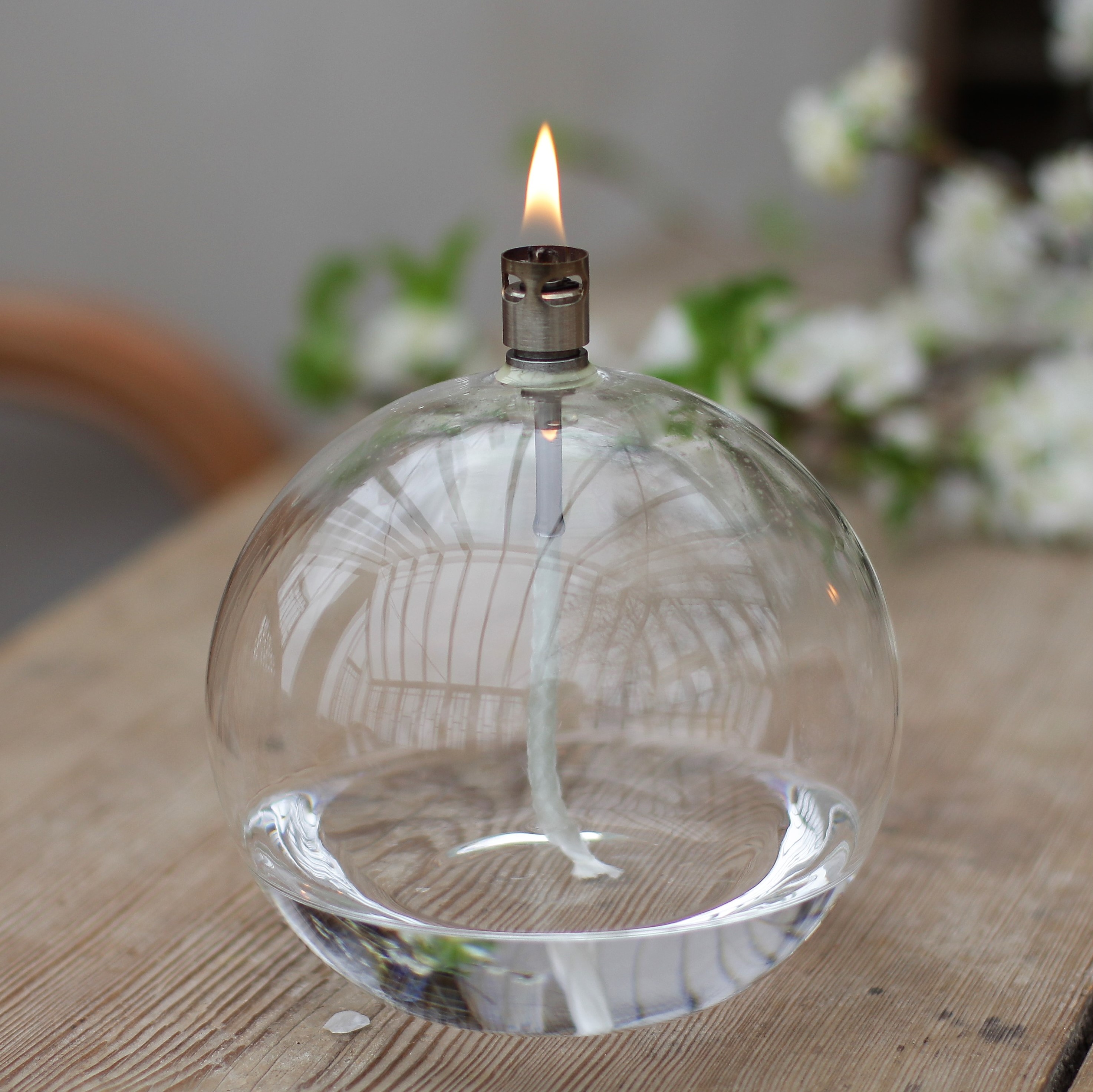 Oljelampa Rund - Stor