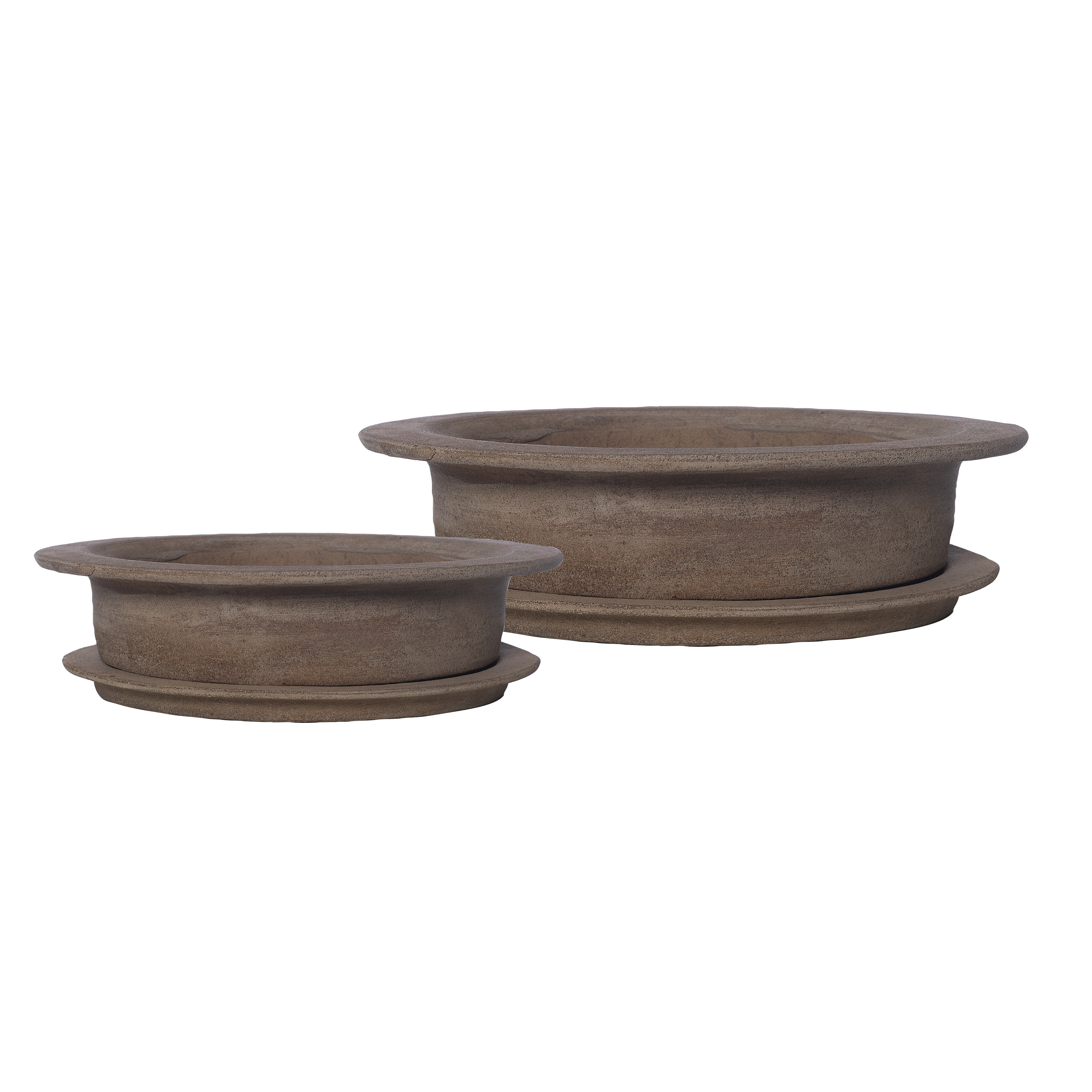 Oval Kruka Med Fat ERNST 30 cm - Brun Terracotta - 2