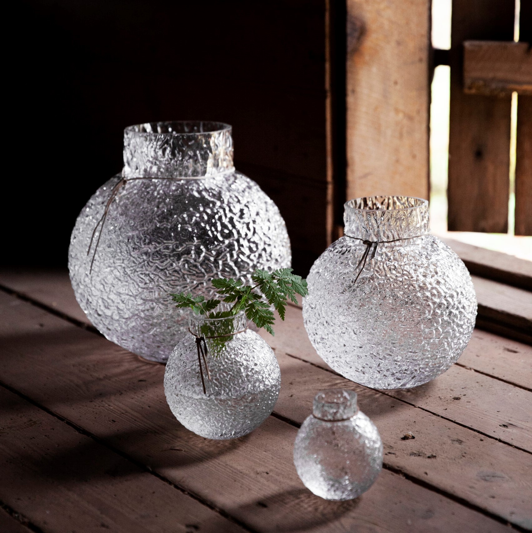 Glasvas mönstrad struktur liten - ERNST - 5