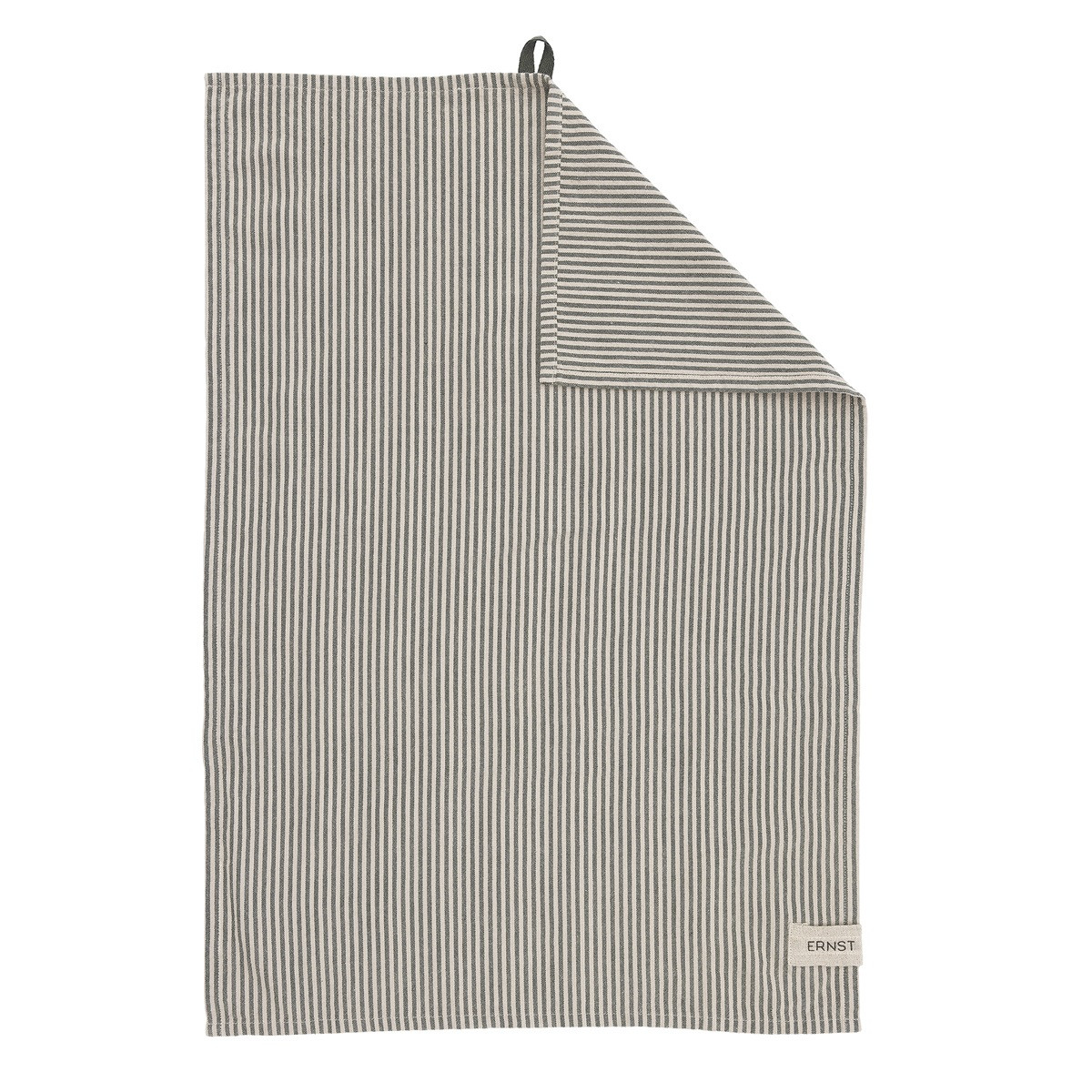 Kökshandduk Randig ERNST - Grön/Beige