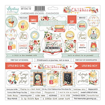 Mintay - Chipboard stickers - Childhood 12x12"