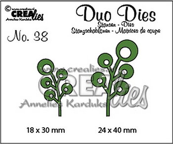 Crealies - Duo Dies no. 38 leaves 