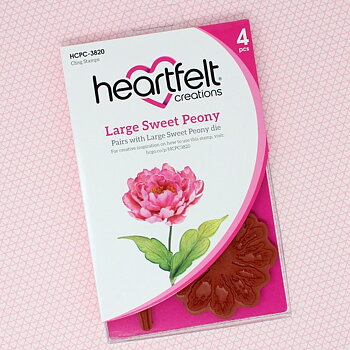 Heartfelt - Stämpelset - Large Sweet Peony Cling Stamp Set