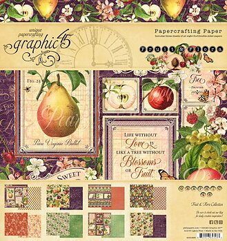 Graphic45 - Fruit & flora - Block 8x8"