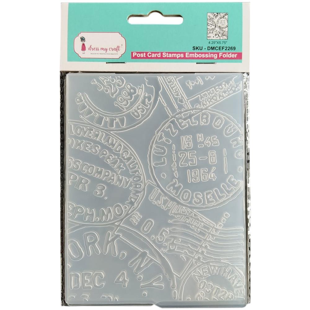 Dress My Craft- Embossing Folder - Post Card