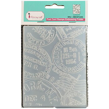 Dress My Craft- Embossing Folder - Post Card