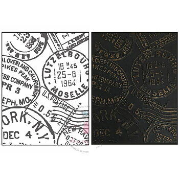 Dress My Craft- Embossing Folder - Post Card