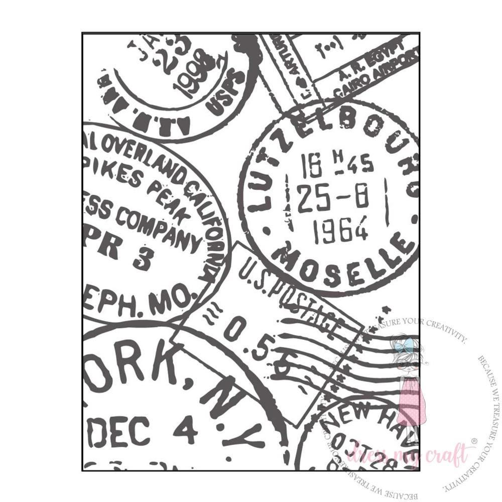 Dress My Craft- Embossing Folder - Post Card - 4