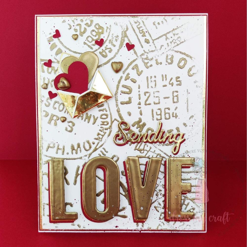 Dress My Craft- Embossing Folder - Post Card - 3