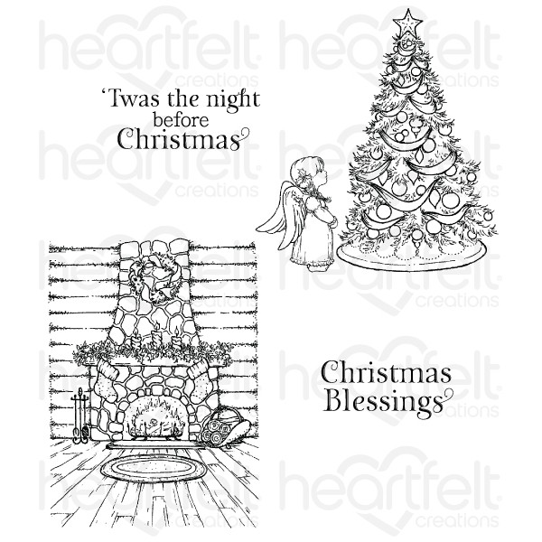 Heartfelt - Stämpelset - Winter's Eve Cling Stamp Set - 2