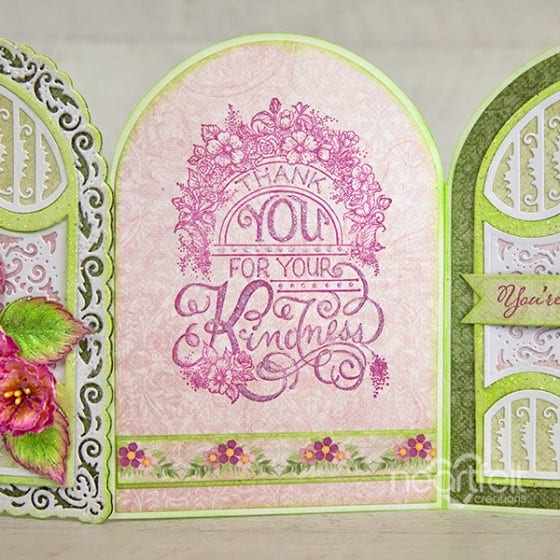 Heartfelt - Elegant Gateway Sentiments - Cling Stamp Set - 4