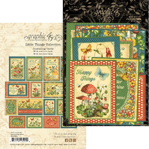 Graphic45 - Little Things - Journaling Cards