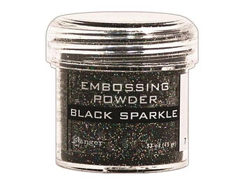 Ranger - Embossing powder - Black sparkle