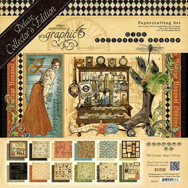 Graphic45 - Olde Curiosity Shoppe, DCE-set 12" x 12"