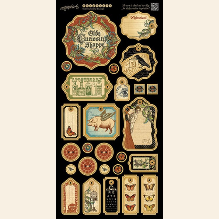 Graphic45 - Olde Curiosity Shoppe, DCE-set 12" x 12" - 3