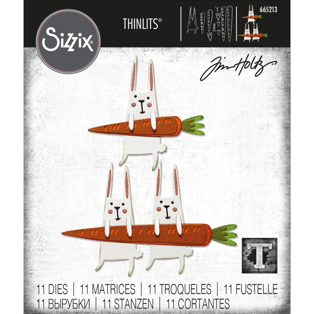 Sizzix - Thinlits Dies - Carrot Bunny - 2