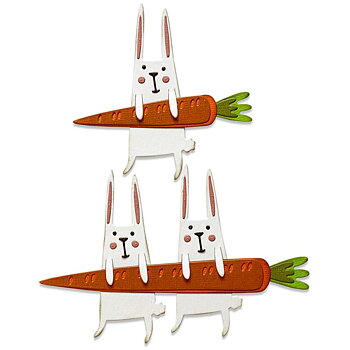 Sizzix - Thinlits Dies - Carrot Bunny