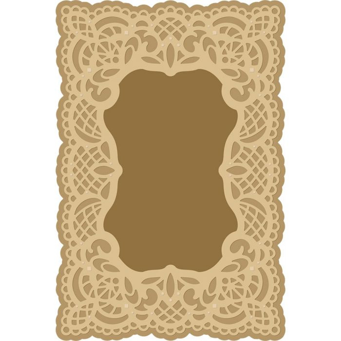 Poinsettia Perfection - Metal Die- Victorian Frame - 2