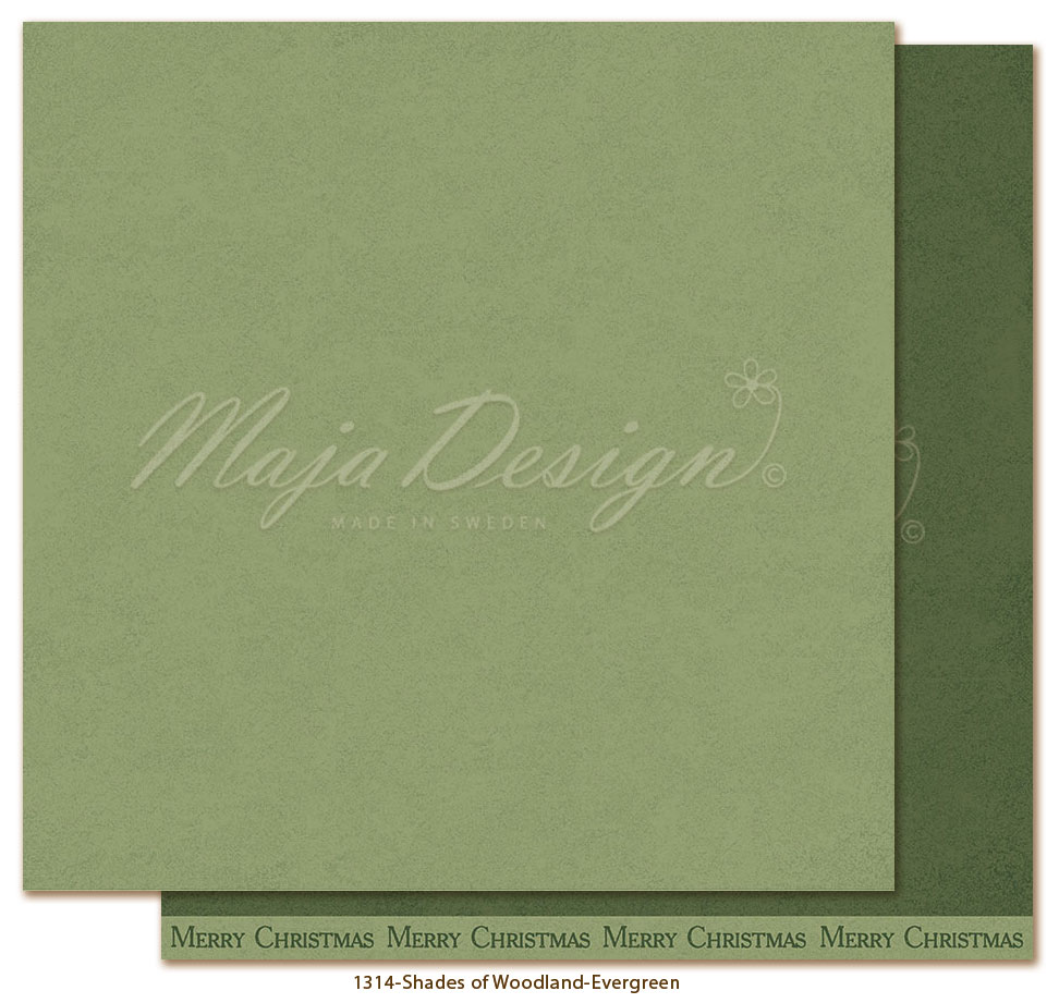 Maja Design - Monochroma till  Woodland Christmas - 8 ark 2 av varje. - 4